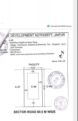  450 Sq. Meter Commercial Land for Sale in Ajmer Road, Jaipur