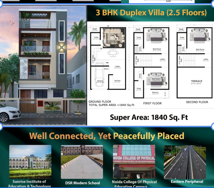 2 BHK 650 Sq.ft. Villa for Sale in Badalpur, Gautam Buddha Nagar