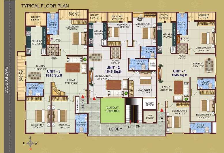 3 BHK 1545 Sq.ft. Apartment for Sale in Banashankari Stage 2, Bangalore