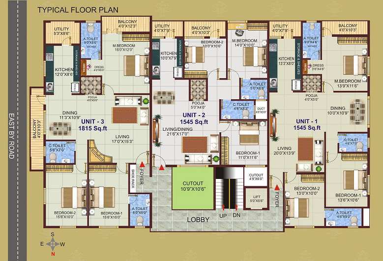 3 BHK 1341 Sq.ft. Apartment for Sale in Banashankari Stage 2, Bangalore