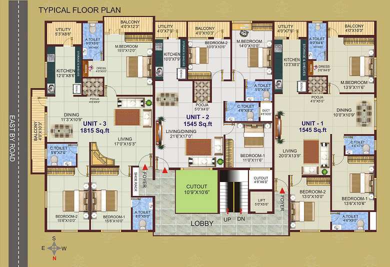 3 BHK 1344 Sq.ft. Apartment for Sale in Banashankari Stage 2, Bangalore