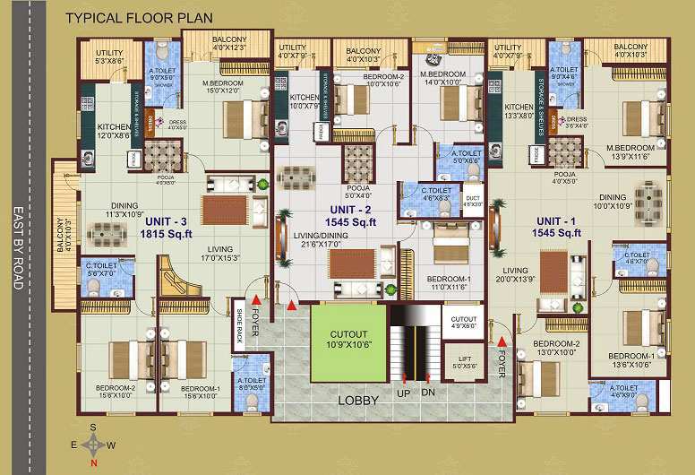 3 BHK 1815 Sq.ft. Apartment for Sale in Padmanabhanagar, Bangalore