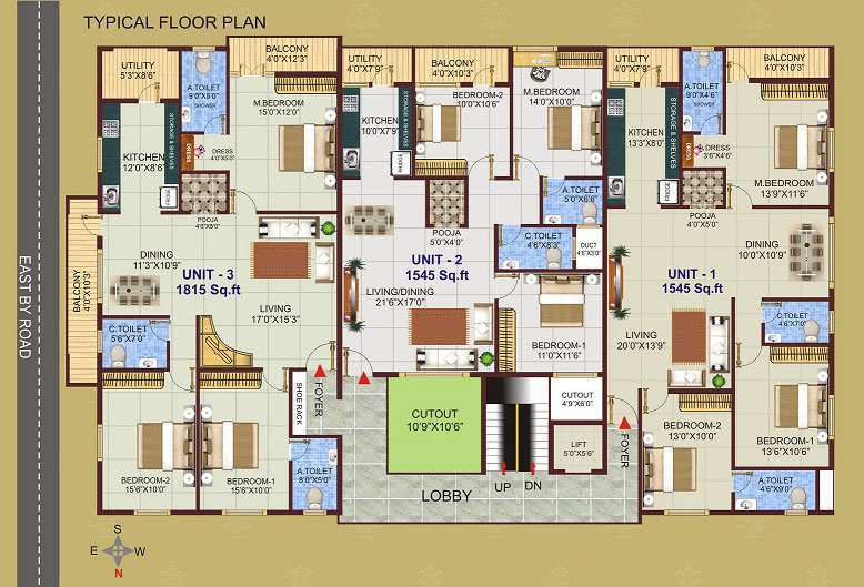 3 BHK 1341 Sq.ft. Apartment for Sale in Padmanabhanagar, Bangalore