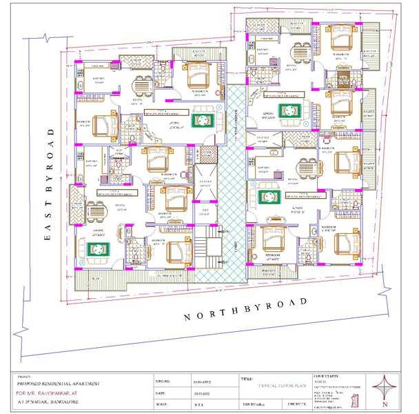 2 BHK 1170 Sq.ft. Apartment for Sale in J. P. Nagar, Bangalore