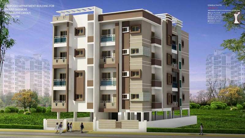 2 BHK Apartment 1000 Sq.ft. for Sale in Isro Layout, Bangalore