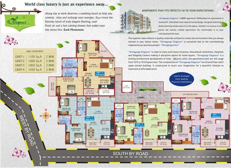2 BHK Apartment 1030 Sq.ft. for Sale in Uttarahalli, Bangalore