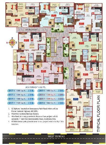 2 BHK 1060 Sq.ft. Apartment for Sale in Kanakapura Road, Bangalore