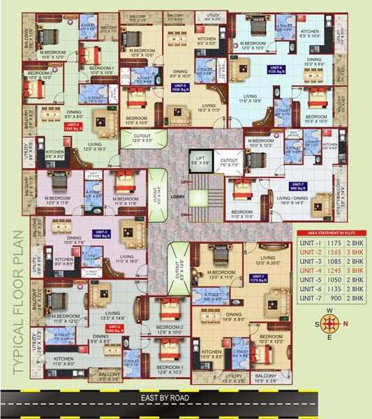2 BHK Apartment 1050 Sq.ft. for Sale in Kanakapura Road, Bangalore