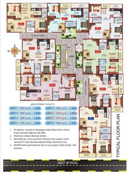 3 BHK Apartment 1295 Sq.ft. for Sale in Kanakapura Road, Bangalore