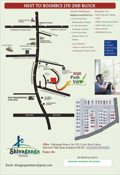 2 BHK Apartment 1001 Sq.ft. for Sale in Kanakapura Road, Bangalore