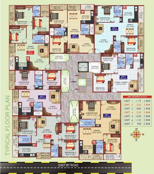 2 BHK Apartment 1175 Sq.ft. for Sale in Kanakapura Road, Bangalore