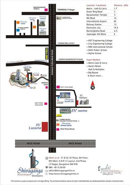 2 BHK Apartment 1175 Sq.ft. for Sale in Kanakapura Road, Bangalore