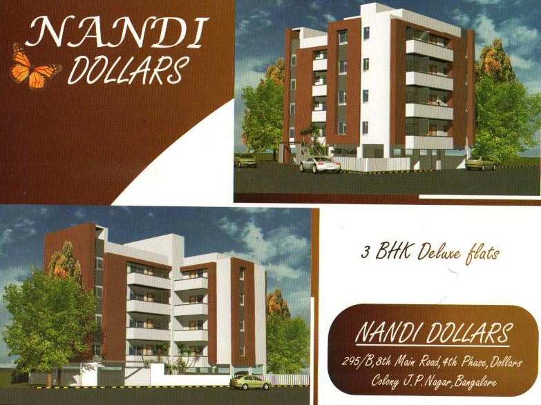 3 BHK Apartment 1850 Sq.ft. for Sale in J. P. Nagar, Bangalore
