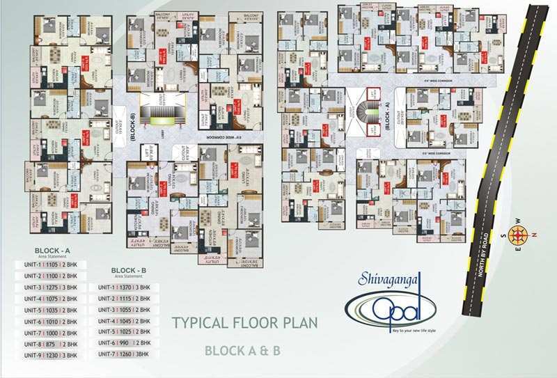 3 BHK Apartment 1370 Sq.ft. for Sale in J. P. Nagar, Bangalore