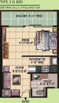 1 BHK Flat for Sale in Sector 119 Noida