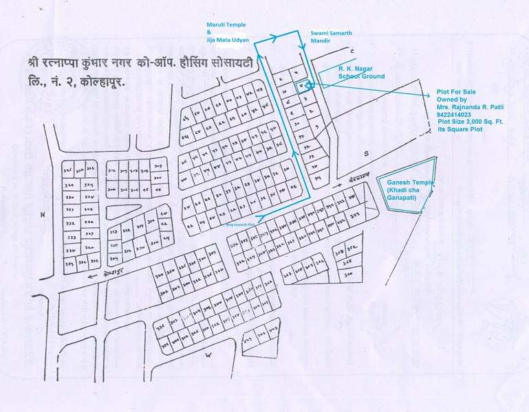 Residential Plot 3000 Sq.ft. for Sale in Morewadi, Kolhapur