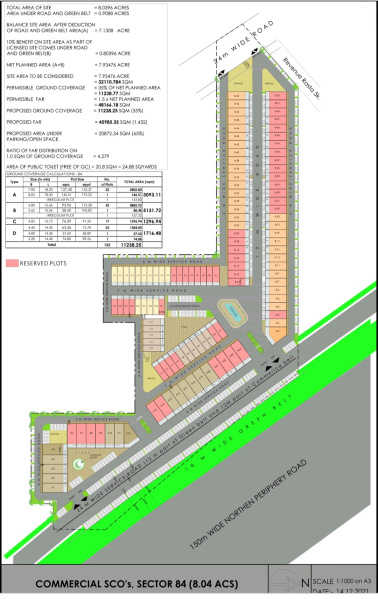  Commercial Land 112 Sq. Yards for Sale in Sector 84 Gurgaon