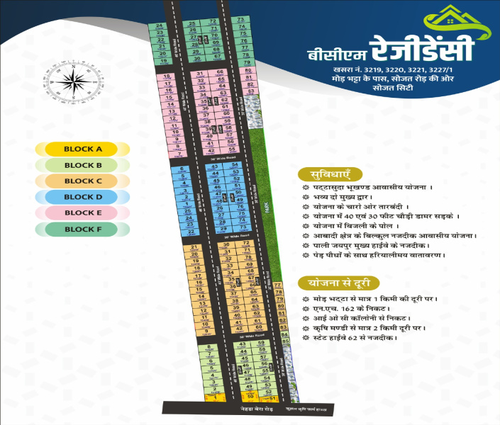  1250 Sq.ft. Residential Plot for Sale in Sojat, Pali