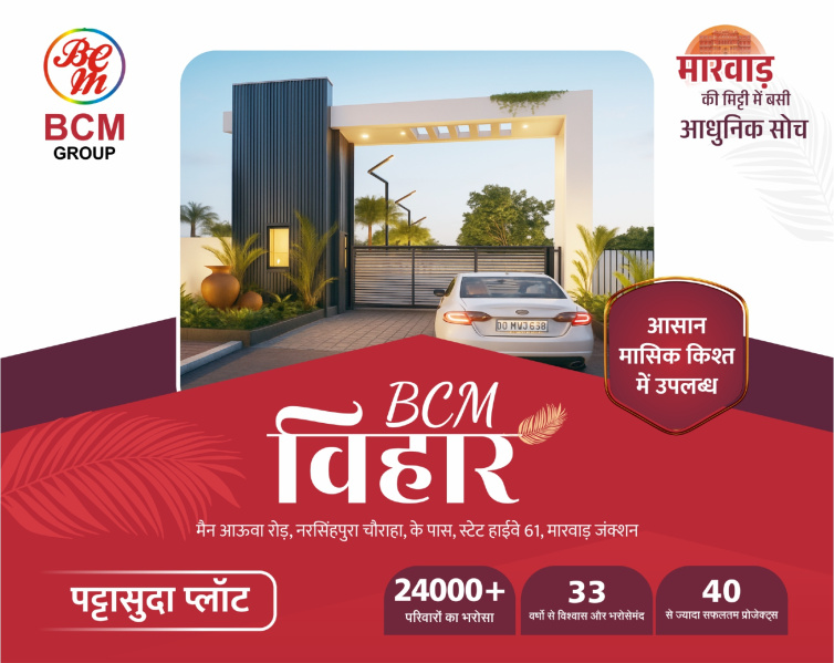  800 Sq.ft. Residential Plot for Sale in Marwar Junction, Pali