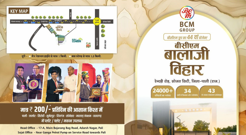  800 Sq.ft. Residential Plot for Sale in Sojat, Pali