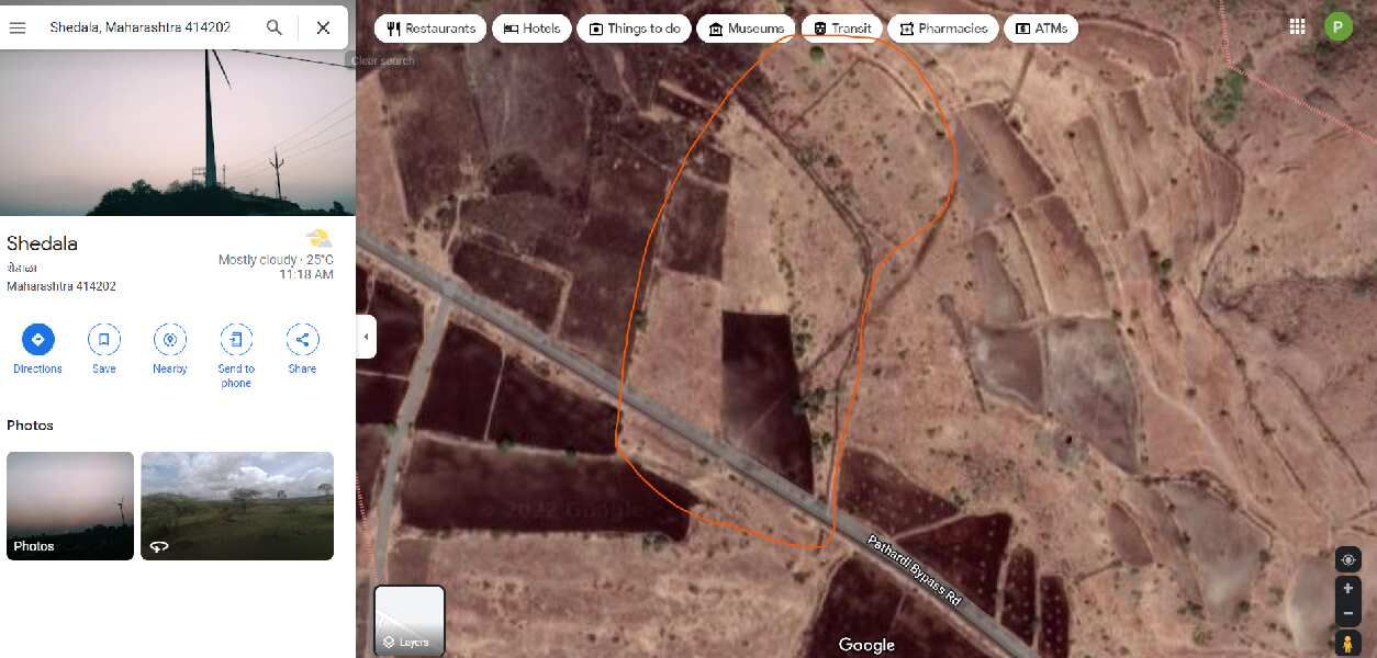  Agricultural Land 6 Acre for Sale in Ashti, Beed